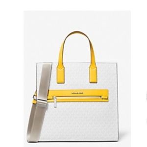 Michael Kors Large Signature Logo Tape Tote Bag.  SOLD